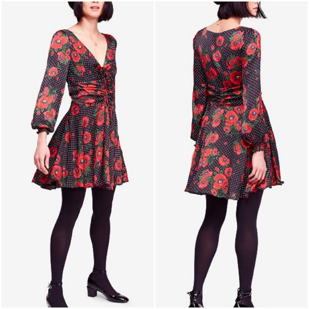 NWT Free People

Morning Light Printed Mini Dress
